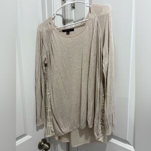 Fever Beige Long Sleeve Women's Tunic